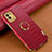 Coque Luxe Cuir Housse Etui S01 pour Samsung Galaxy A03 Rouge