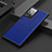 Coque Luxe Cuir Housse Etui S01 pour Samsung Galaxy Note 20 Ultra 5G Bleu