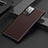 Coque Luxe Cuir Housse Etui S01 pour Samsung Galaxy Note 20 Ultra 5G Marron