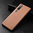 Coque Luxe Cuir Housse Etui S01 pour Xiaomi Mi 10 Pro Orange