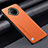 Coque Luxe Cuir Housse Etui S01 pour Xiaomi Mi 10i 5G Orange