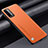 Coque Luxe Cuir Housse Etui S01 pour Xiaomi Redmi 9 Power Orange