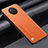 Coque Luxe Cuir Housse Etui S01 pour Xiaomi Redmi Note 9 5G Orange