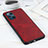 Coque Luxe Cuir Housse Etui S01D pour Oppo Find X3 Pro 5G Rouge