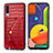 Coque Luxe Cuir Housse Etui S01D pour Samsung Galaxy A30S Rouge