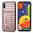 Coque Luxe Cuir Housse Etui S01D pour Samsung Galaxy A50S Or Rose