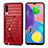 Coque Luxe Cuir Housse Etui S01D pour Samsung Galaxy A70 Rouge