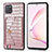 Coque Luxe Cuir Housse Etui S01D pour Samsung Galaxy A81 Or Rose