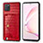 Coque Luxe Cuir Housse Etui S01D pour Samsung Galaxy Note 10 Lite Rouge