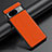 Coque Luxe Cuir Housse Etui S02 pour Google Pixel 8 5G Orange