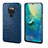 Coque Luxe Cuir Housse Etui S02 pour Huawei Mate 20 Bleu