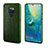 Coque Luxe Cuir Housse Etui S02 pour Huawei Mate 20 Vert