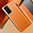 Coque Luxe Cuir Housse Etui S02 pour Huawei P40 Orange