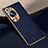 Coque Luxe Cuir Housse Etui S02 pour Huawei P60 Bleu