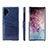 Coque Luxe Cuir Housse Etui S02 pour Samsung Galaxy Note 10 Plus Bleu