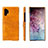 Coque Luxe Cuir Housse Etui S02 pour Samsung Galaxy Note 10 Plus Orange