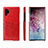 Coque Luxe Cuir Housse Etui S02 pour Samsung Galaxy Note 10 Plus Rouge