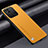 Coque Luxe Cuir Housse Etui S02 pour Xiaomi Redmi 9 India Jaune