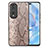 Coque Luxe Cuir Housse Etui S02D pour Huawei Honor 80 Pro 5G Brun Clair