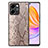 Coque Luxe Cuir Housse Etui S02D pour Huawei Honor 80 SE 5G Brun Clair