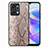 Coque Luxe Cuir Housse Etui S02D pour Huawei Honor X7a Brun Clair