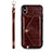 Coque Luxe Cuir Housse Etui S02D pour Samsung Galaxy A11 Marron