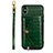 Coque Luxe Cuir Housse Etui S02D pour Samsung Galaxy M11 Vert