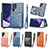 Coque Luxe Cuir Housse Etui S02D pour Samsung Galaxy S21 Ultra 5G Petit