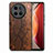 Coque Luxe Cuir Housse Etui S02D pour Vivo X90 Pro 5G Marron