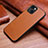 Coque Luxe Cuir Housse Etui S03 pour Apple iPhone 13 Marron