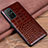 Coque Luxe Cuir Housse Etui S03 pour Huawei Honor 30S Marron