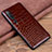 Coque Luxe Cuir Housse Etui S03 pour Xiaomi Mi 10 Marron