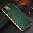 Coque Luxe Cuir Housse Etui S04 pour Apple iPhone 13 Mini Vert