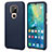 Coque Luxe Cuir Housse Etui S04 pour Huawei Mate 20 Bleu