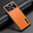 Coque Luxe Cuir Housse Etui S04 pour Vivo iQOO 9 5G Orange