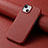 Coque Luxe Cuir Housse Etui S04D pour Apple iPhone 15 Rouge