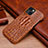 Coque Luxe Cuir Housse Etui S05 pour Apple iPhone 13 Marron