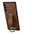 Coque Luxe Cuir Housse Etui S05 pour Samsung Galaxy S21 5G Marron