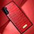 Coque Luxe Cuir Housse Etui S08 pour Samsung Galaxy S21 FE 5G Rouge