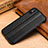 Coque Luxe Cuir Housse Etui S11 pour Apple iPhone X Noir