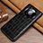 Coque Luxe Cuir Housse Etui ST3 pour Huawei Mate 40 Pro Noir