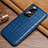 Coque Luxe Cuir Housse Etui ST3 pour Huawei P50 Pro Bleu