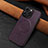 Coque Luxe Cuir Housse Etui WZ1 pour Apple iPhone 15 Pro Max Violet