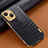 Coque Luxe Cuir Housse Etui XD1 pour Apple iPhone 15 Noir