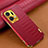 Coque Luxe Cuir Housse Etui XD1 pour Huawei Honor X7a Rouge