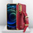 Coque Luxe Cuir Housse Etui XD1 pour OnePlus Nord N200 5G Rouge