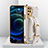 Coque Luxe Cuir Housse Etui XD1 pour Oppo F19 Pro Blanc