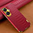 Coque Luxe Cuir Housse Etui XD1 pour Realme C55 Rouge