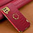 Coque Luxe Cuir Housse Etui XD1 pour Samsung Galaxy A12 5G Rouge