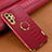 Coque Luxe Cuir Housse Etui XD1 pour Samsung Galaxy A32 5G Rouge